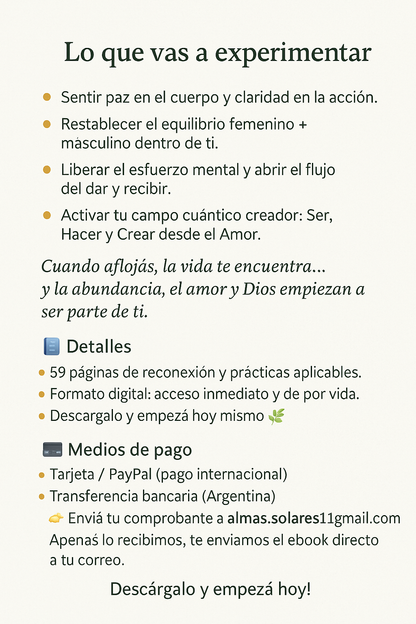 Ebook: SER- HACER- CREAR